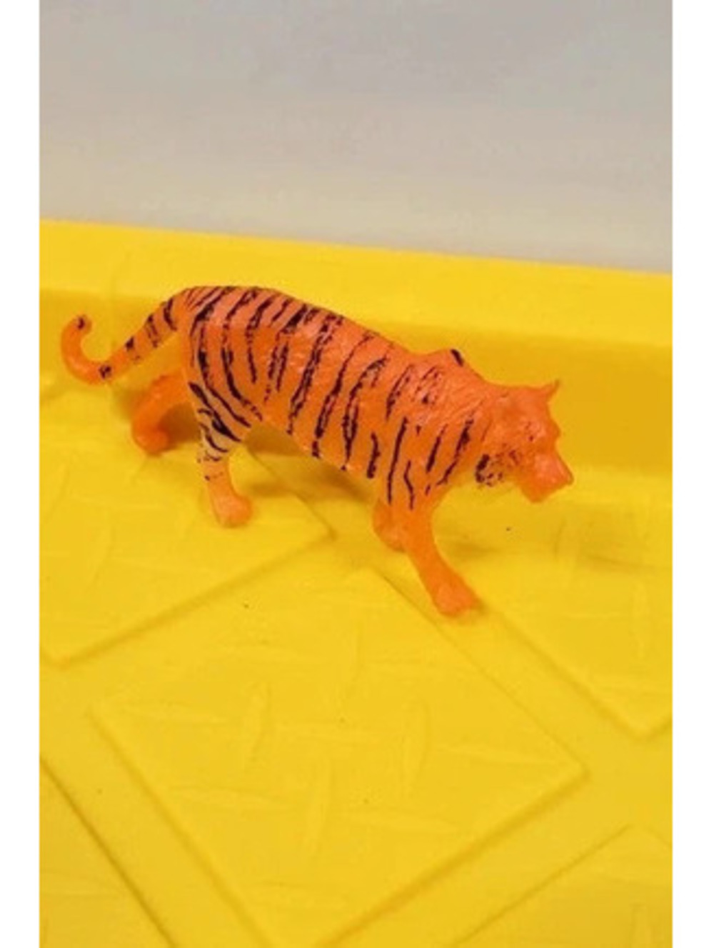 Plastic Orange Tiger Figurine Toy Wild Animal Safari Zoo